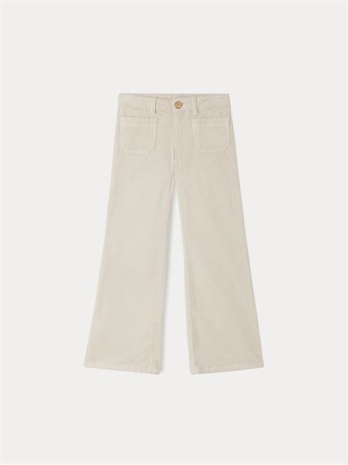 Pantaloni Junon in velluto a coste bianco BONPOINT | W04GPAW00009006