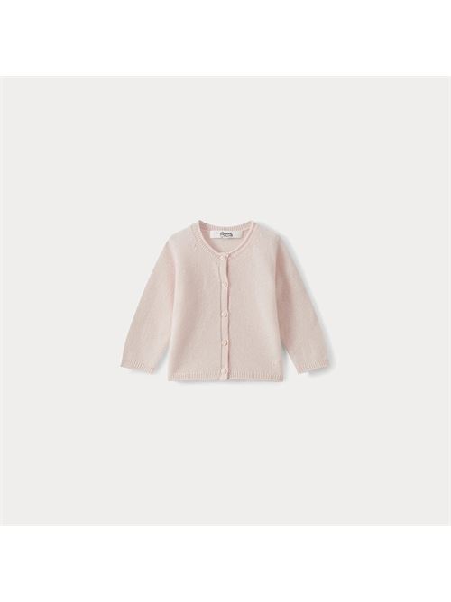 Cardigan in cashmere per bambini Rosa pallidoRealizzato interamente in cashmere, questo cardigan senza tempo è come una carezza sulla pelle di un bambino. Una ciliegia Bonpoint tono su tono impreziosisce l'orlo.GirocolloApertura con bottoni sul davantiCollo, orlo e polsini in maglia a coste arrotolateComposizione: 100% cashmere BONPOINT | PEBDA2703CA121