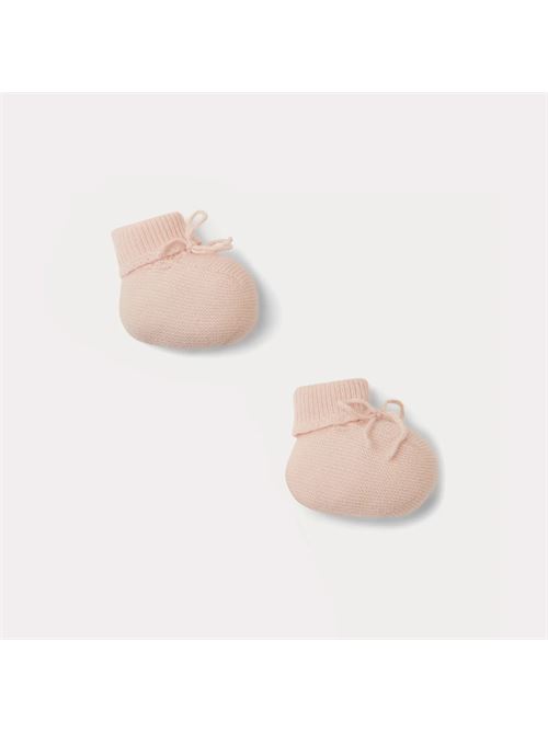 Scarpine per neonati in cashmere rosa pallidoQuesti adorabili scarponcini in cashmere per neonati tengono i piedini caldi e comodi. Questi iconici pezzi della casa sono molto eleganti con il loro fiocco sulla parte superiore.Realizzato in 100% cashmereMaglia legaccio sempliceBordo lavorato a maglia a costeComposizione: 100% Cashmere BONPOINT | PEBDA2837CH021