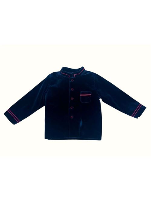 Giacca in Velluto blu bottoni e ricami in contraso bordeaux Lartigianalità 100% Made in Italy, leccellente qualità e limpeccabile cura dei dettagli sono gli elementi distintivi che rendono unica la linea Jesurum Baby, un perfetto connubio tra tradizione e innovazione. JESURUM | EPIDOTO44