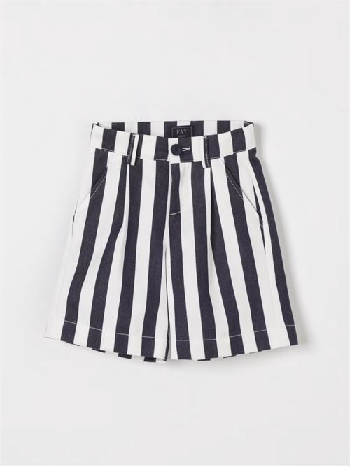 Pantaloncino a Righe in Cotone per Bambino FAY | 6Q09-D0118621AV